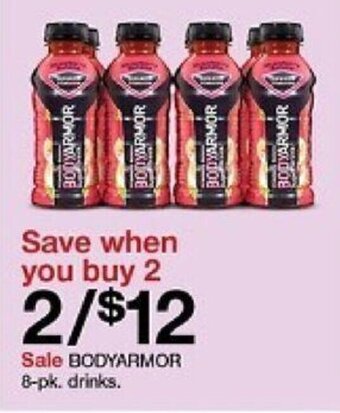 Target Bodyarmor 8-pk. drinks offer