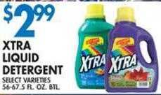 Associated Xtra liquid detergent offer