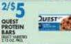 Associated Quest protein bars offer