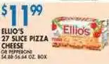 Associated Ellio's 27 slice pizza cheese offer