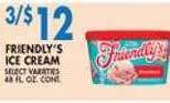 Associated Friendly's ice cream offer