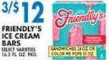 Associated Friendly's ice cream bars offer