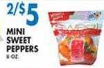 Associated Mini sweet peppers offer