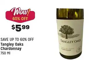 Grocery Outlet Tangley oaks chardonnay offer