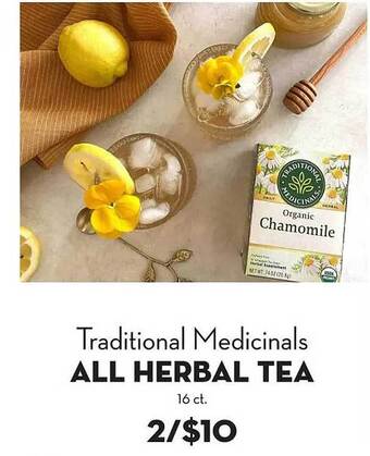 Bristol Farms Traditional medicinals all herbal tea offer