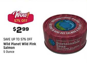 Grocery Outlet Wild planet wild pink salmon offer