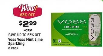 Grocery Outlet Voss voss mint lime sparkling offer