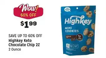 Grocery Outlet Highkey keto chocolate chip 27 2 ounce offer