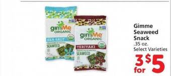 Safeway Gimme seaweed snack offer