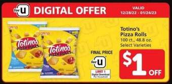 Safeway Totino's pizza rolls offer