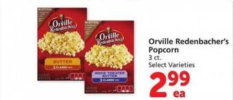 Safeway Orville redenbacher's popcorn offer