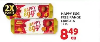 Safeway Happy egg free range large a offer