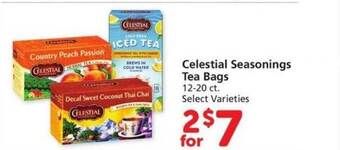 Safeway Celestial seasonings tea bags offer