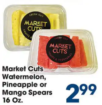 Fairplay Market Cuts Watermelon,Pineapple or Mango Spears 16 oz offer