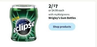 Walgreens Wrigley's gum bottles offer