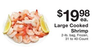 Fairway Store Market Large cooked shrimp offer