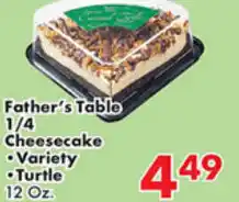 Fairplay Father's Table 1/4 Cheesecake 12 oz offer