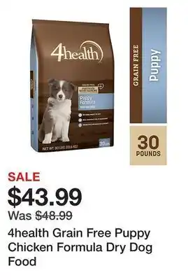 Tractor Supply Company 4health grain free puppy chicken formula dry dog food offer
