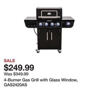 Tractor Supply Company 4-burner gas grill with glass window, gas2420as offer