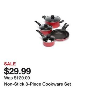 Belk Non-stick 8-piece cookware set offer