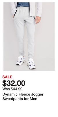 Old Navy Dynamic fleece jogger sweatpants for men offer