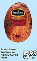 Fairplay Kretschmar Smoked or Honey Cured Ham offer