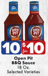 Fairplay Open Pit BBQ Sauce 18 oz offer