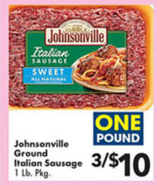 Fairplay Johnsonville Ground Italian Sausage offer