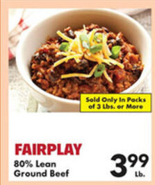 Fairplay Fairplay 80% Lean Ground Beef offer