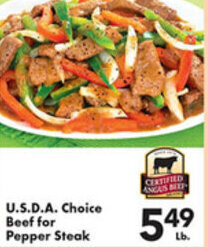 Fairplay U.S.D.A. Choice Beef For Pepper Steak offer