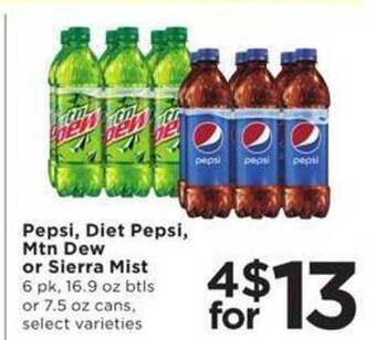 Cub Foods Pepsi, diet pepsi, mtn dew or sierra mist offer
