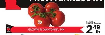 Cub Foods Bushel boy vine-on tomatoes offer