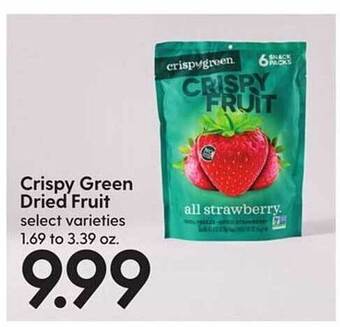 Hy-Vee Crispy green dried fruit offer