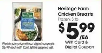 Kroger Heritage Farm Chicken Breasts offer