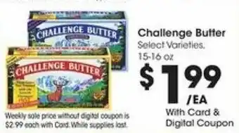 Kroger Challenge Butter 15-16 oz offer