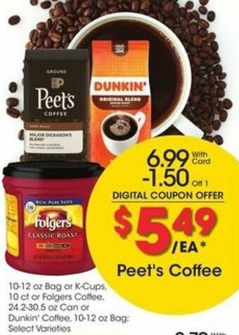 Kroger Peet's Coffee offer