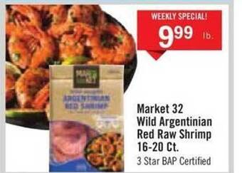 Price Chopper Market 32 wild argentinian red raw shrimp offer