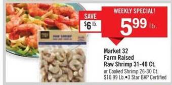 Price Chopper Market 32 farm raised raw shrimp offer