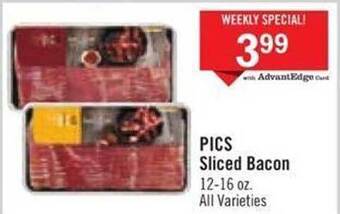 Price Chopper Pics sliced bacon offer