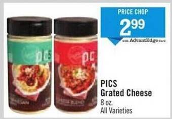 Price Chopper Pics grated cheese offer