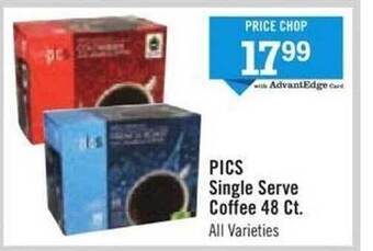 Price Chopper Pics single serve coffee offer