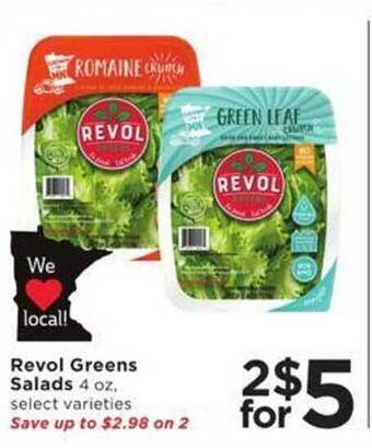 Cub Foods Revol greens salads offer