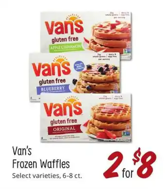 Sprouts Farmers Market Van's Frozen Waffles 6-8 ct. offer