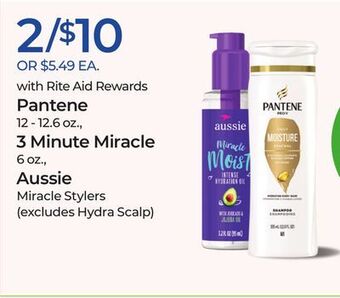Rite Aid Pantene, 3 minute miracle, aussie offer