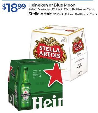 Rite Aid Heineken or blue moon, stella artois offer