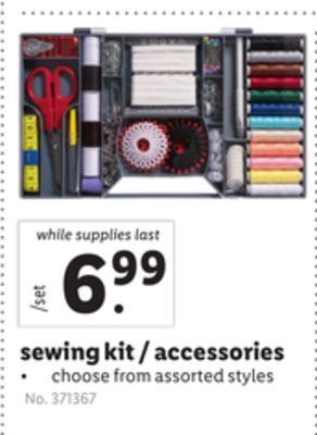 Lidl Sewing kit/accessories offer