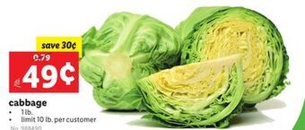 Lidl Cabbage offer