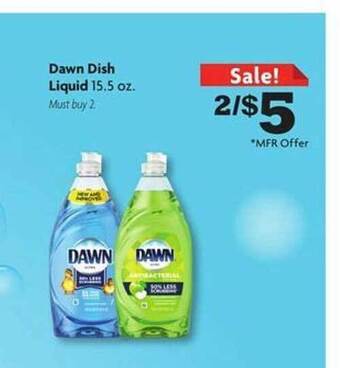 Family Dollar Dawn dish liquid offer