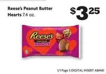 Family Dollar Reese's peanut butter hearts offer
