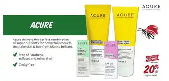 Sprouts Farmers Market Acure offer